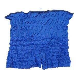 Vtg Malco Modes Partners Please Bloomers Dance Petti Pants Ruffle‎ Lace XL READ